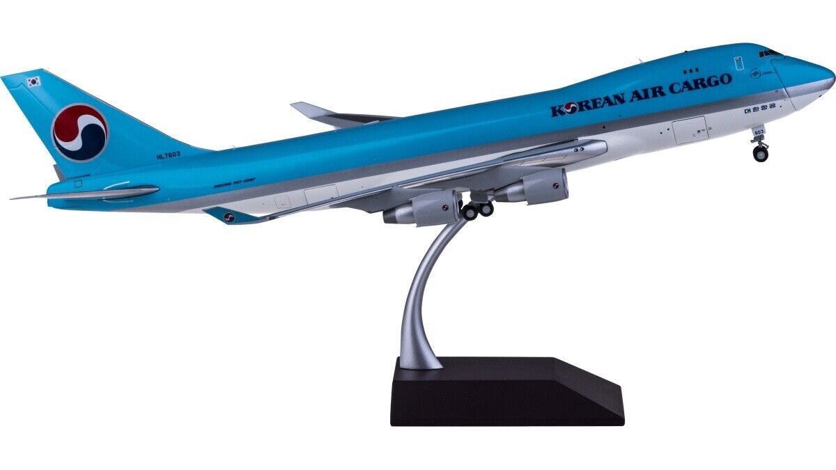 1:200 35CM GeminiJets KOREAN AIR BOEING 747-400 Passenger Airplane Diecast Model