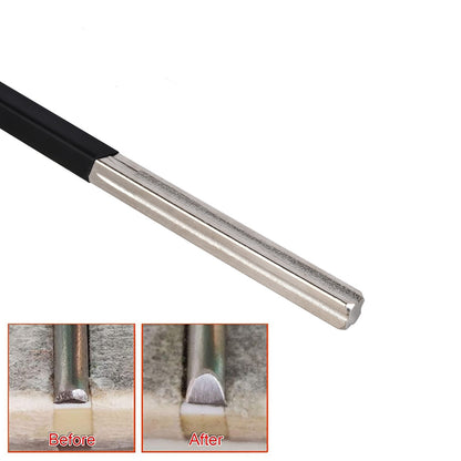 1mm 2mm 3mm 4mm 4-Edges Edges Guitar Fret Crowning File Dressing With 2 Sheets F