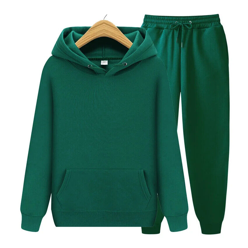 Two Piece Set Women Tracksuit Sportwear Pants Suit Men Autumn Winter Sweatpants