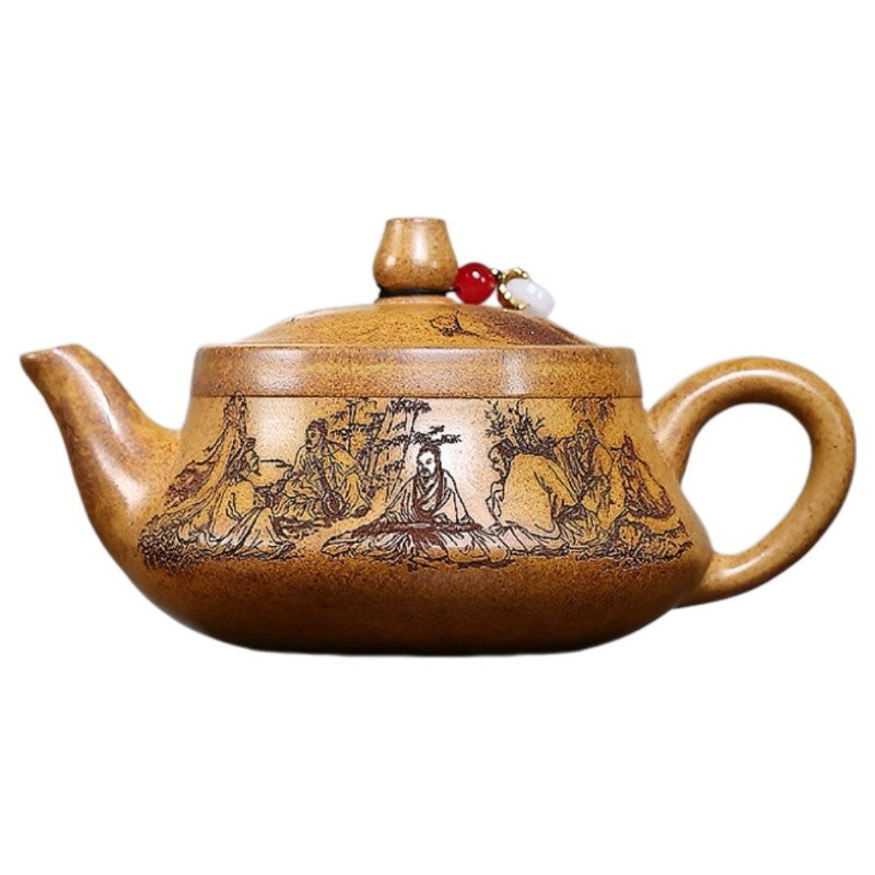 Handmade Tea Pot True Yixing Zisha Duan Clay Master Pot With Certificate Paper
