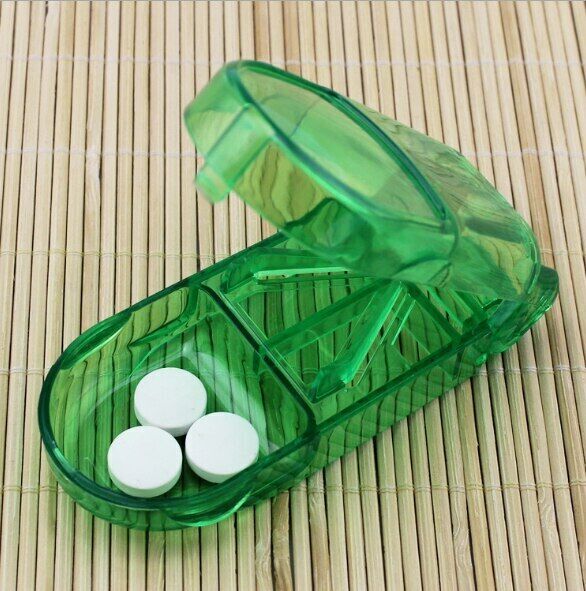 Pill Cutter Handy Drug Box Tablet Splitter Medicine Pill Case Pill Cutter Case