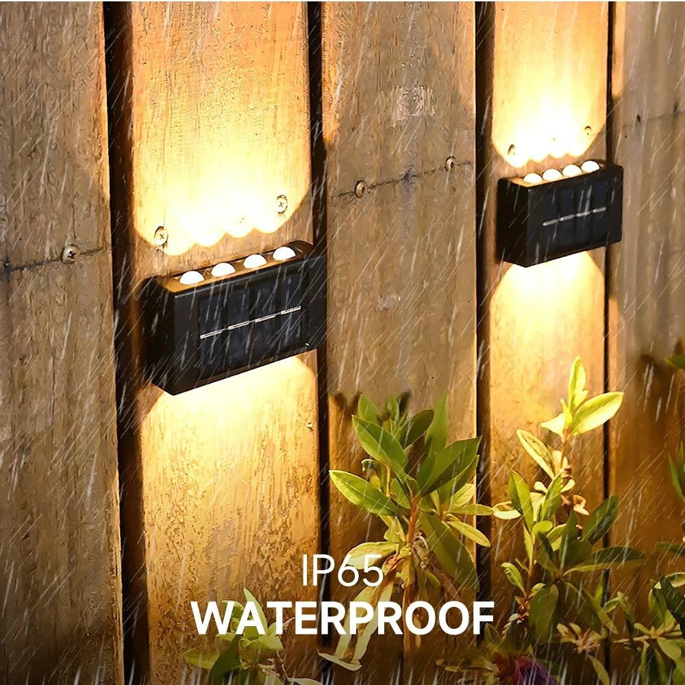 Solar Wall Lights Outdoor – Modern LED Porch & Garden Lamp