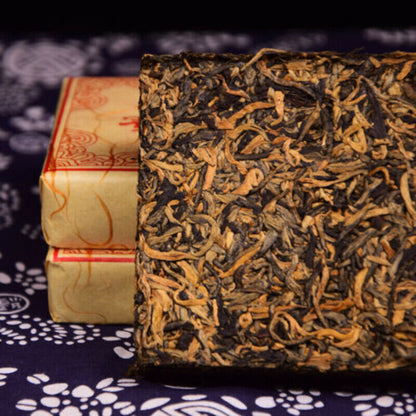 Brick Fengqing Dian Hong Golden Buds Dianhong Yunnan Dian Hong Black Tea 250g
