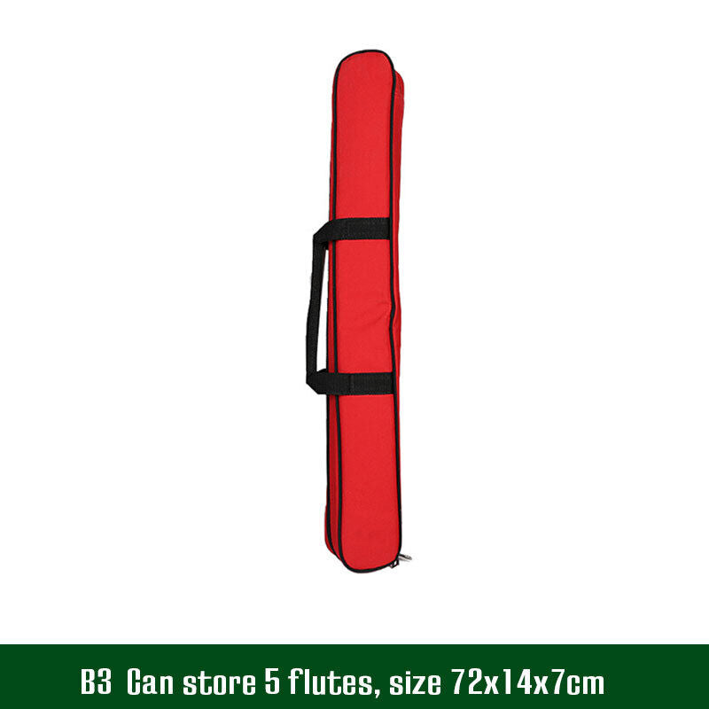Portable Flute Bag Backpack Canvas Flute Storage Case Instrument Accessories