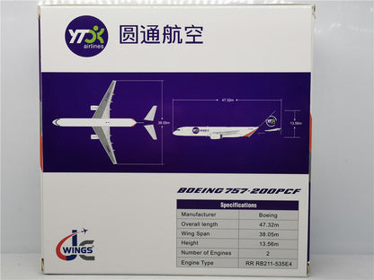 1:400 JC Wings YT Airlines B757-200 Passenger Airplane Diecast Aircraft Model