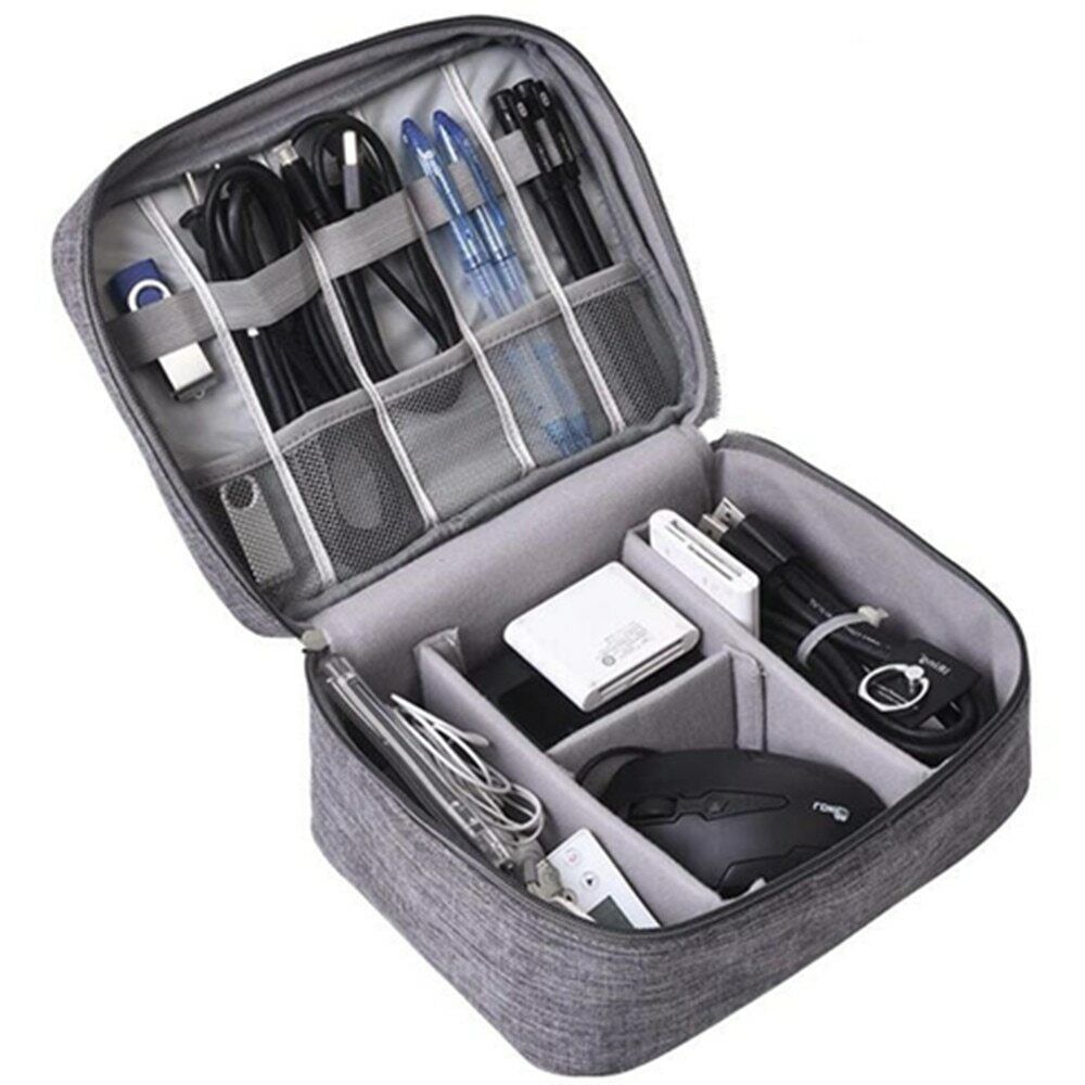 Travel Electronic Accessories Carrying Case for Digital Camera USB Organizer Bag