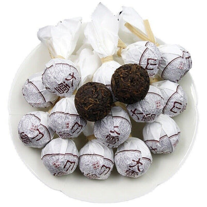 500g Yunnan Lincang Daxueshan Pu'er tea ripe tea ancient dragon pearl tea ripe
