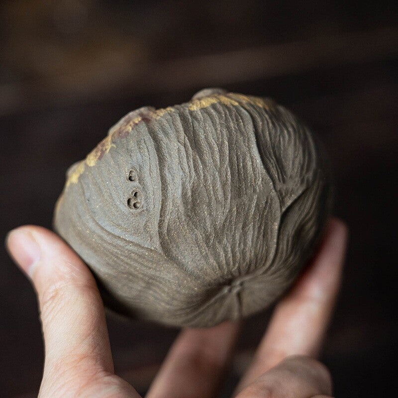 One Cup Handmade Craft Flower Relief Yixing Zisha Qingduan Clay Tea Cup 120ml