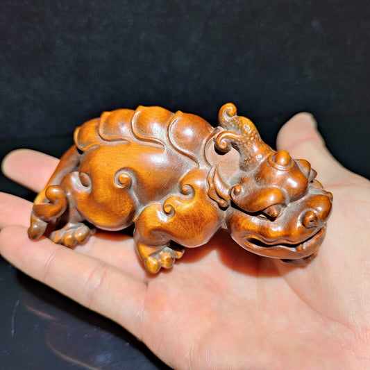 vintage carved wooden decor wood carving decorative sculpture dragon statue rare