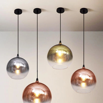Pendant Lights Chandelier Ceiling Glass LED Colorful 3D Fireworks E27 Lamps 20cm