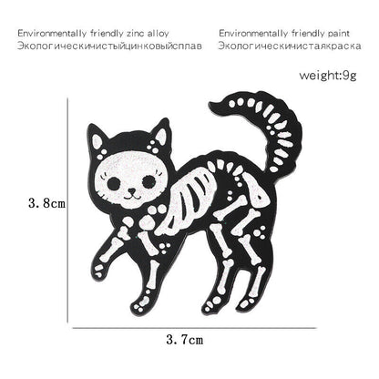 Punk Funny Enamel Brooch Lapel Funny Pin Creative Badge Collar Bag Decor Gi