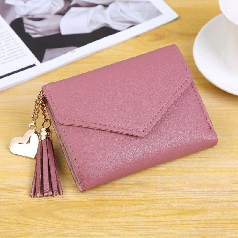 Small Purse Mini Wallet Money Bag Cute Pink Business Card Holder 13.5*9.5 CM 1PC