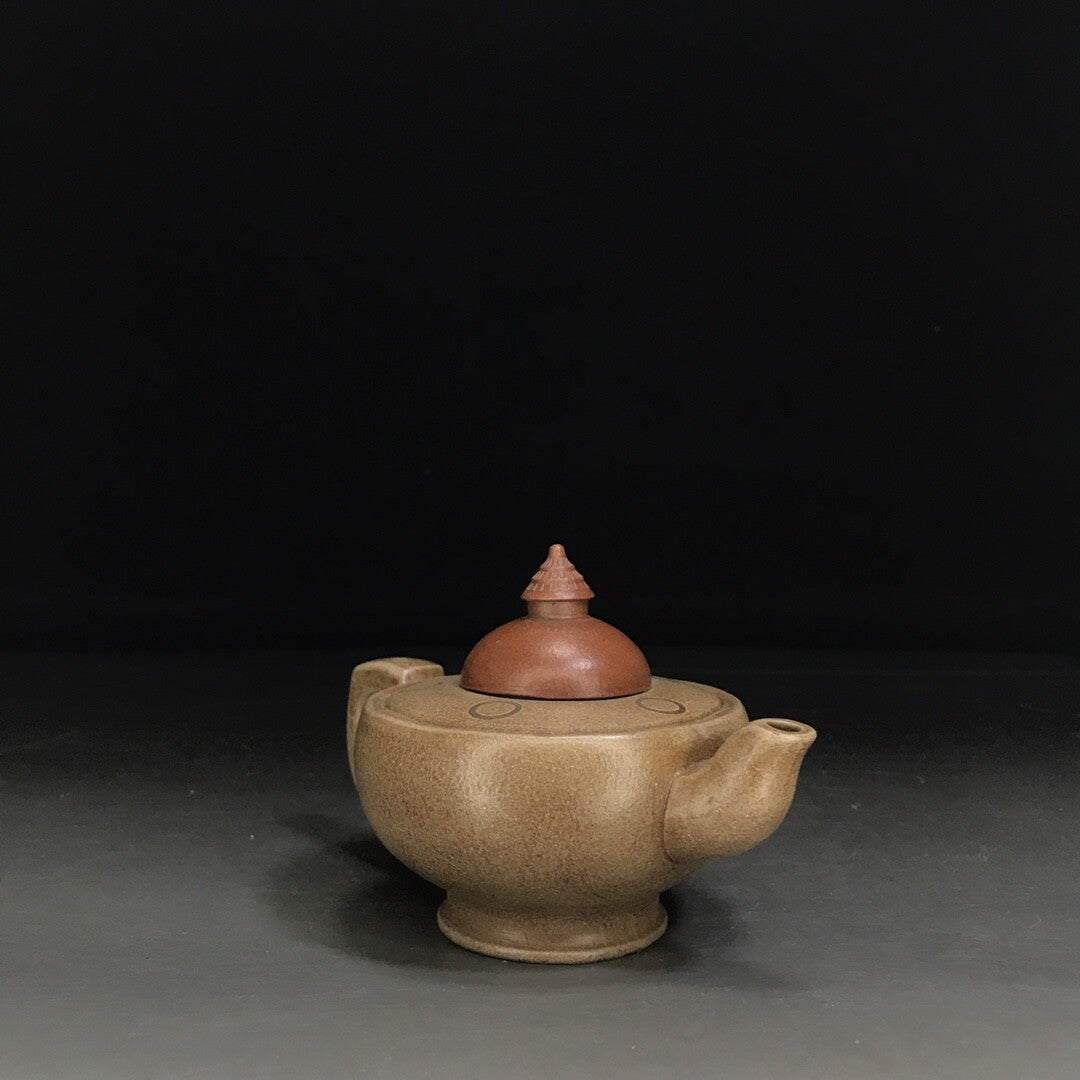 vintage chinese yixing purple clay teapot zisha ceremony carving Collectible art