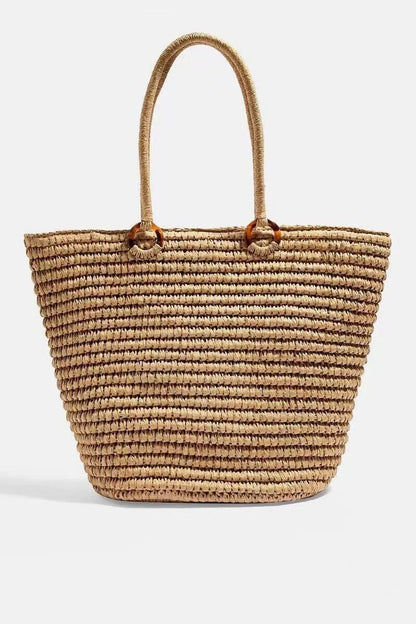 Straw Bag for Womens Summer Beach Bag Woven Tote Bag Large Rattan Shoulder Bag
