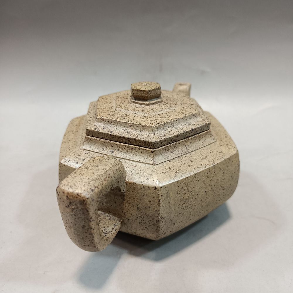 Chinese Yixing Zisha Clay Teapot Handmade Square kettle Li Qinxian 200ml