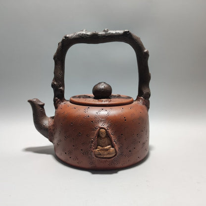 Vintage Chinese Yixing Purple Clay Teapot Zisha Ceremony Collectible Rare Large