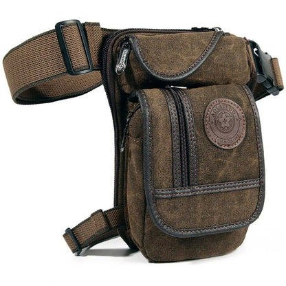 Men Drop Leg Bag Waist Cross Body Outdoor Sports Male Belt Hip Bags