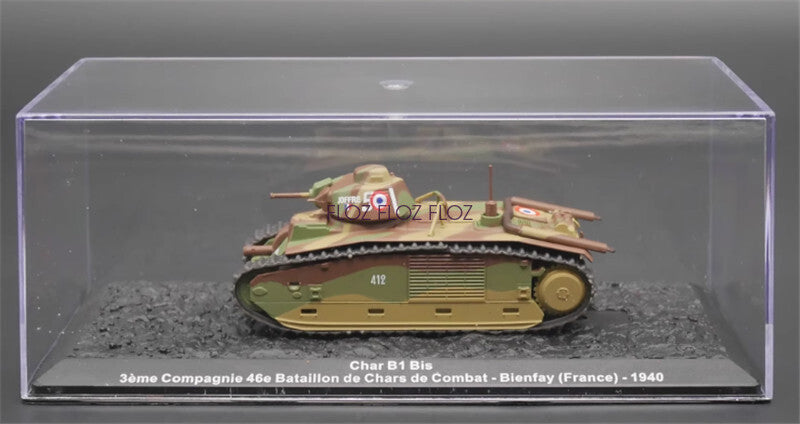 for IXO WWII France Char B1 Bis 3eme Compagnie 46e Bataillon de chars 1/72 Model