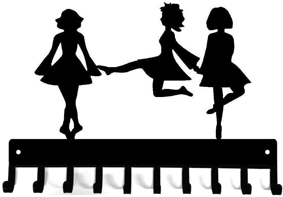 Modern Irish Dance Medal Hangers - 14.5 Inches with 10 Hooks Metal Wall Hook