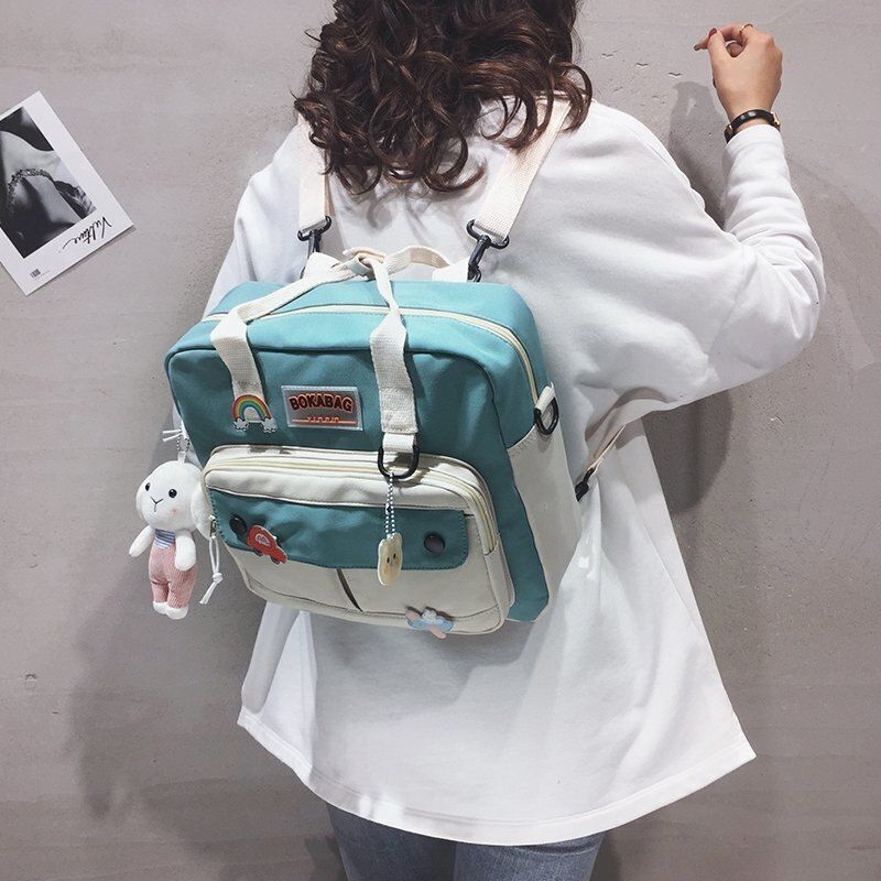 Backpack Student College Schoolbag Book Backpack Fashion Shoulder Bag 28*31*10CM