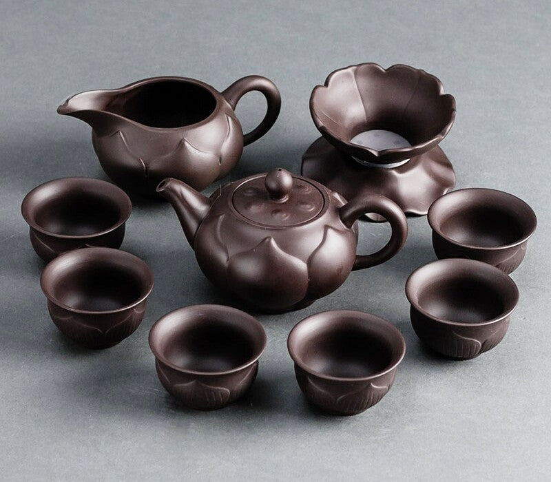 True Yixing Zisha Complete Teaset Tea Pot Matching Gaiwan Cup Lid Holder Pitcher