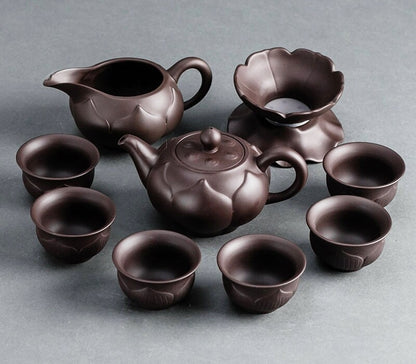 True Yixing Zisha Complete Teaset Tea Pot Matching Gaiwan Cup Lid Holder Pitcher