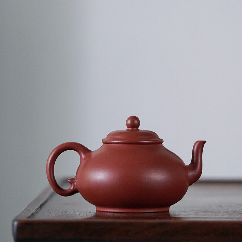 Yixing Zisha Dahongpao Clay Tea Pot Pottery Teapot Marked 7 Infuser Holes