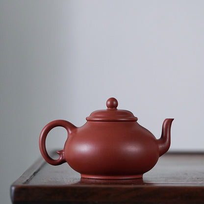 Yixing Zisha Dahongpao Clay Tea Pot Pottery Teapot Marked 7 Infuser Holes