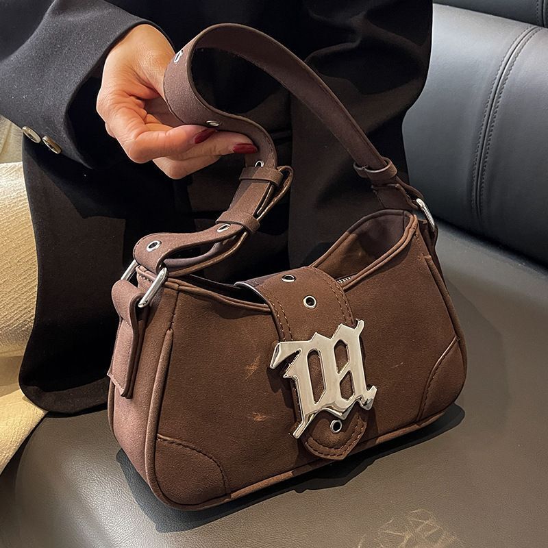 Underarm Bags Shoulder Messenger Bag Handbag Faux Suede Crossbody Vintage Purses