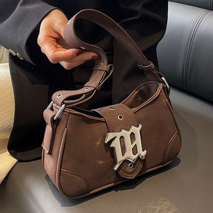 Underarm Bags Shoulder Messenger Bag Handbag Faux Suede Crossbody Vintage Purses
