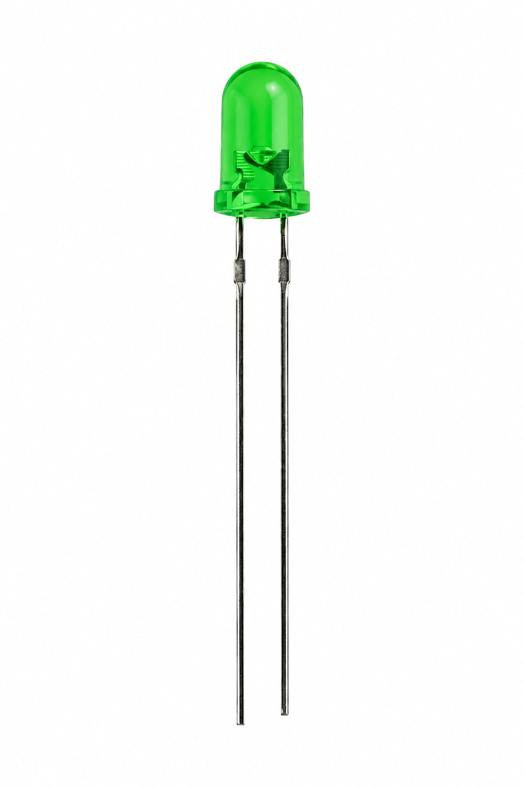 Flashing LED / Blinking LED - Green - 3mm - 100 Pack