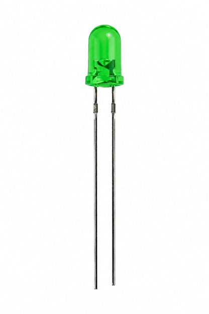 Flashing LED / Blinking LED - Green - 3mm - 100 Pack