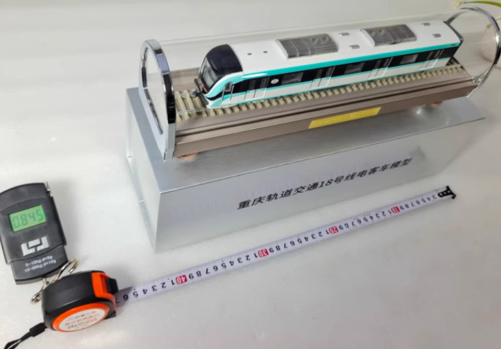1:68 40CM Chongqin Rail Transit Line 18 Electric Passenger Trains Diecast Model