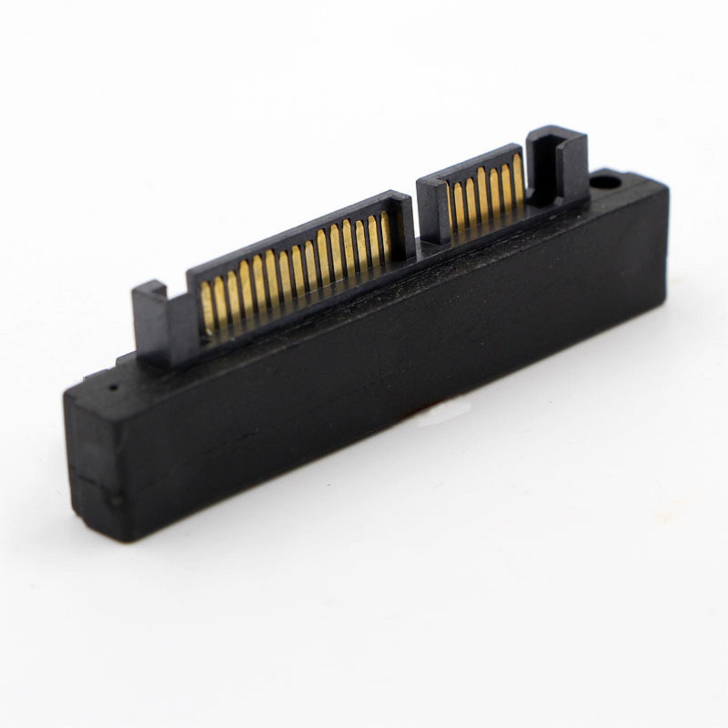 1 Pcs 90 Degree SATA 22Pin 7+15 Male to SATA 22Pin Female Connector Sata Adapter