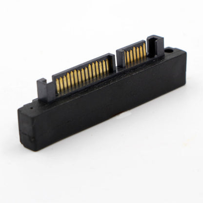 1 Pcs 90 Degree SATA 22Pin 7+15 Male to SATA 22Pin Female Connector Sata Adapter