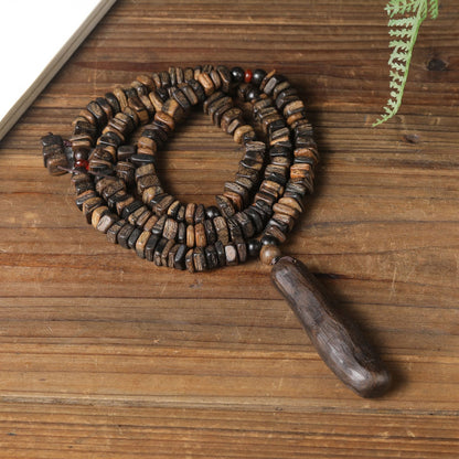 Agarwood Pendant Indonesia Dalakan Wood Bead Necklace Ethnic Style Amulet Charm