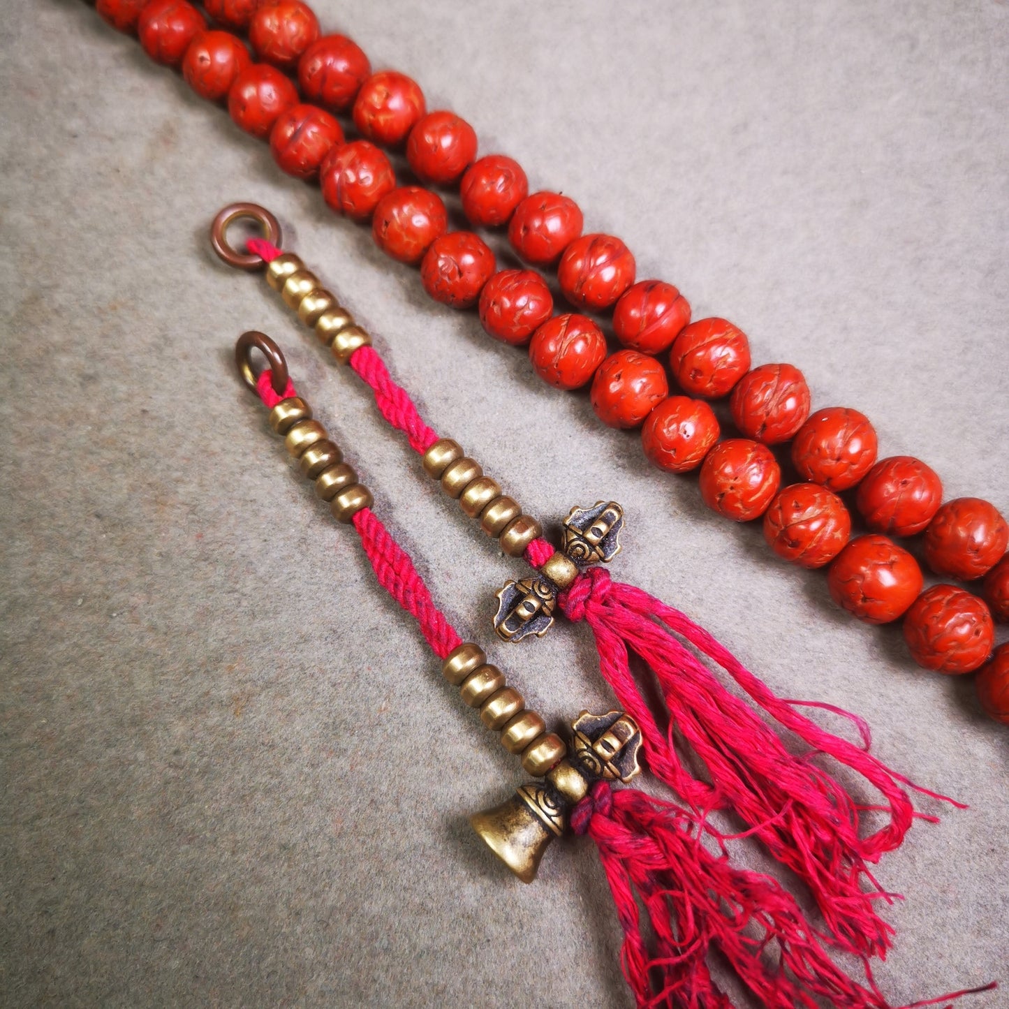 Gandhanra 5mm Brass Tibetan Buddhist Mala Bead Counters Prayer Bead Counters