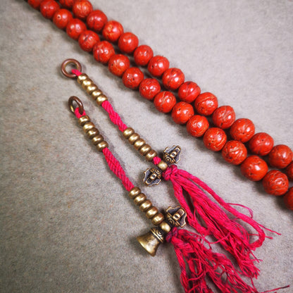 Gandhanra 5mm Brass Tibetan Buddhist Mala Bead Counters Prayer Bead Counters