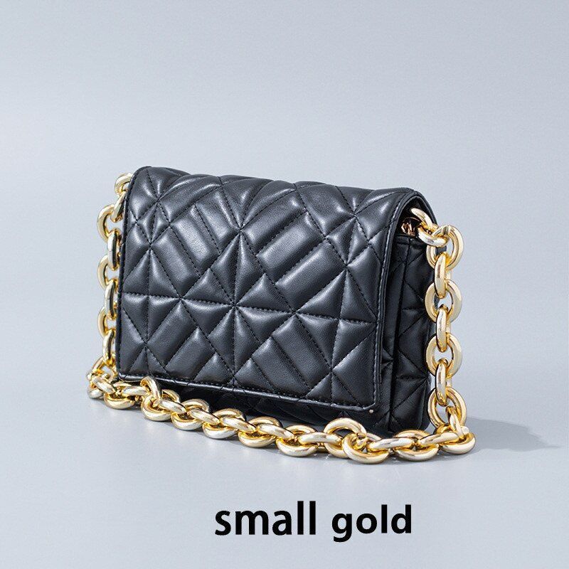 Handbag Green Small Flap Shoulder Bag Chain Clutch Bags Polyester Square Purse