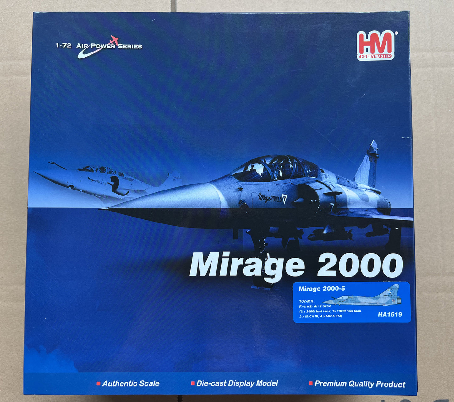 1:72 HM Mirage 2000-5 102-MK, French Air Force Fighte Diecast Aircraft Model