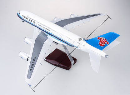 46CM 1:160 CHINA SOUTHERN AIRBUS A380 Airplane Landing Gear Resin Aircraft Model