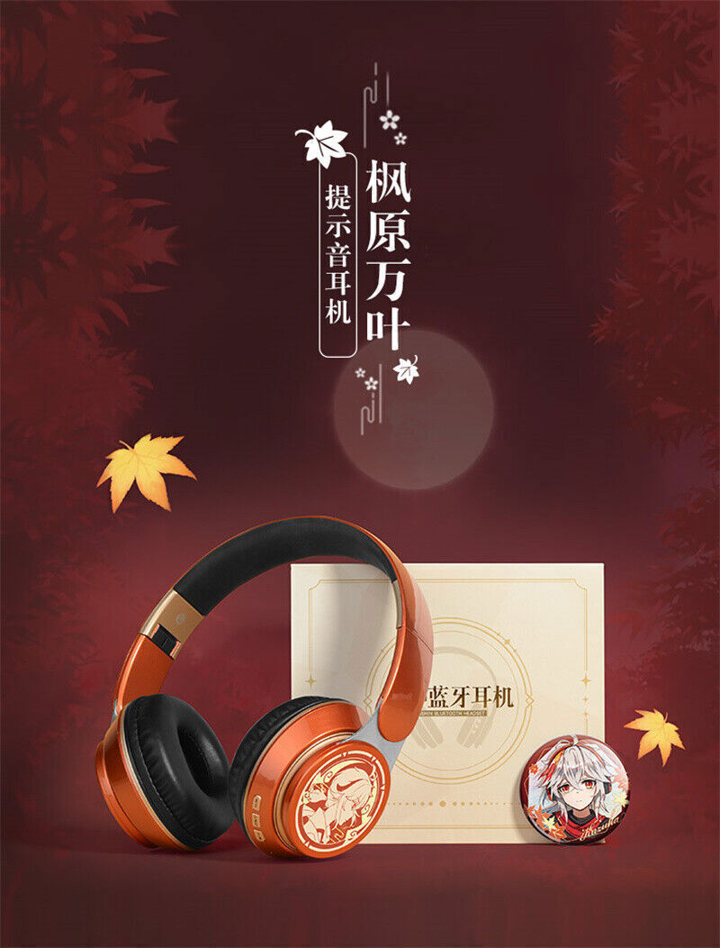 STOCK! Genshin Impact Kaedehara Kazuha Cosplay Wireless Bluetooth Headset Gift