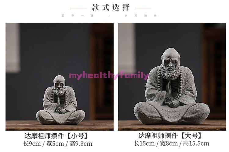 1pc Zen Inspired Bodhidharma Tea Pet Decoration Tea Table Desktop Decoration