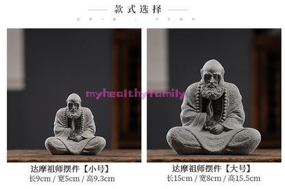 1pc Zen Inspired Bodhidharma Tea Pet Decoration Tea Table Desktop Decoration