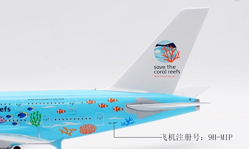 1:200 37CM SQ Wings Hifly AIRBUS A380 Passenger Airplane Diecast Aircraft Model