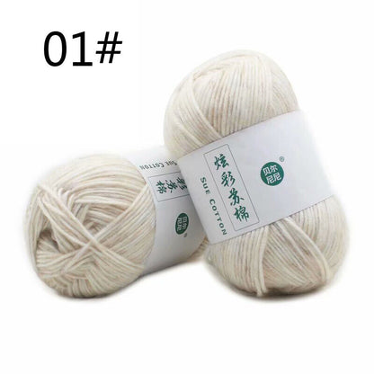 Hot Sale 100g Colourful Cotton Hand Skeins Soft Yarn Weave Crochet Knitting Yarn