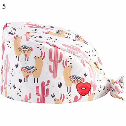 Surgical Cap Doctor Nurse Headwear Adjustable Sweat-absorbent Head Cover Hats