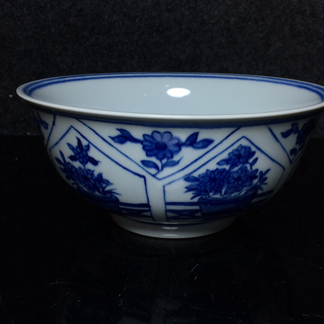Ancient Chinese Blue and White Porcelain Bowl