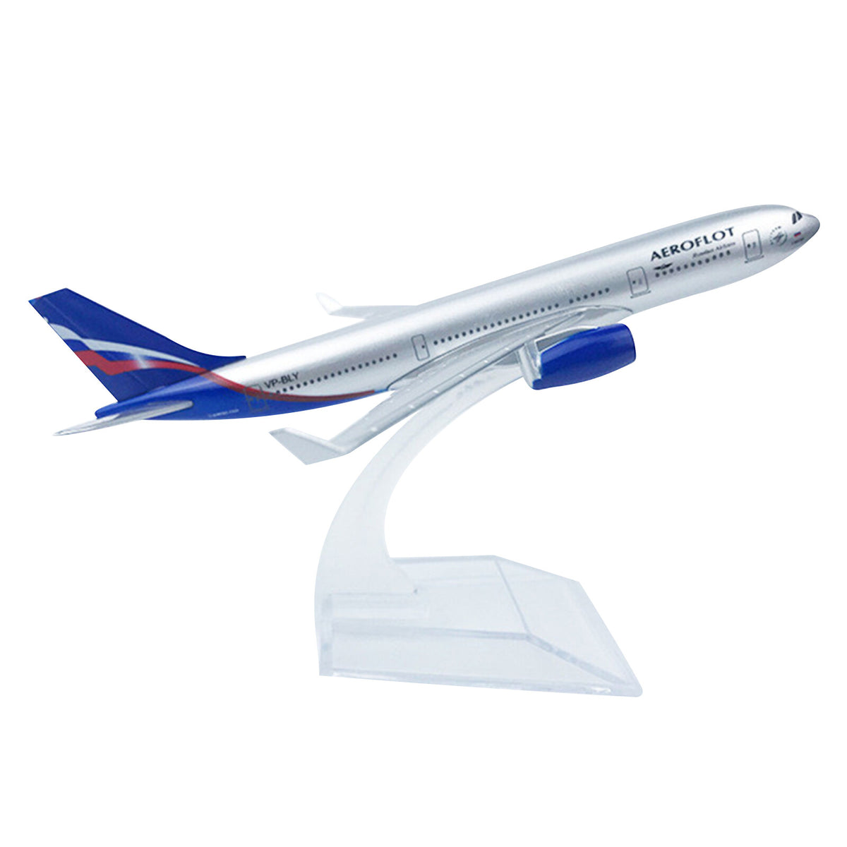 16cm A380 Russian Airlines Simulation Aircraft Plane Model Collection Decor N
