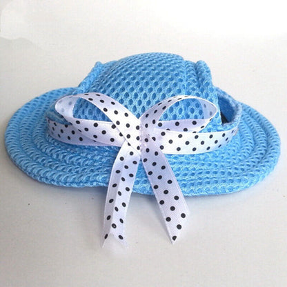 Dog Cat Cute Baseball Cap Outdoor Sunshade Hat Ear Holes Headgear Pet Supplies
